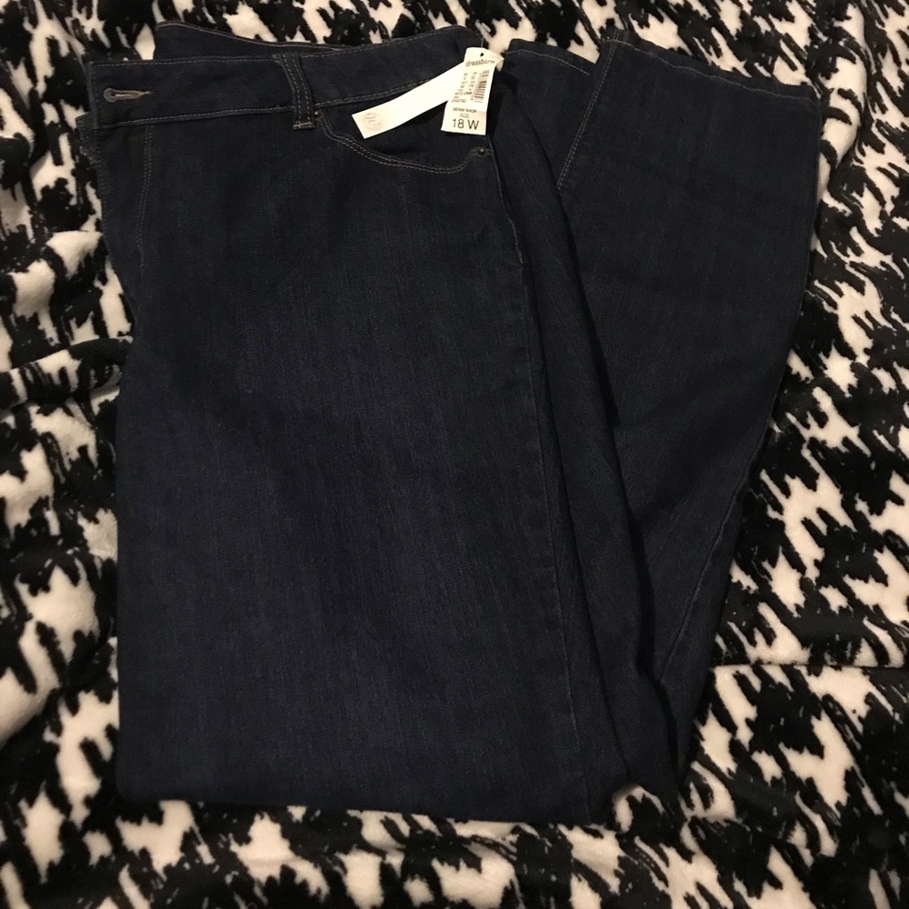 Dress Barn NWT Westport Signature Fit Skinny Dark Wash Jeans in 18W - HOST PICK! - Picture 2 of 9